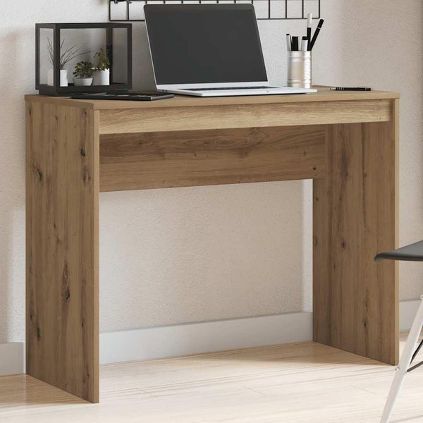 Maison Exclusive - Scrivania In Rovere Artigianale 90X40X72 Cm Materiale Ligneo-image