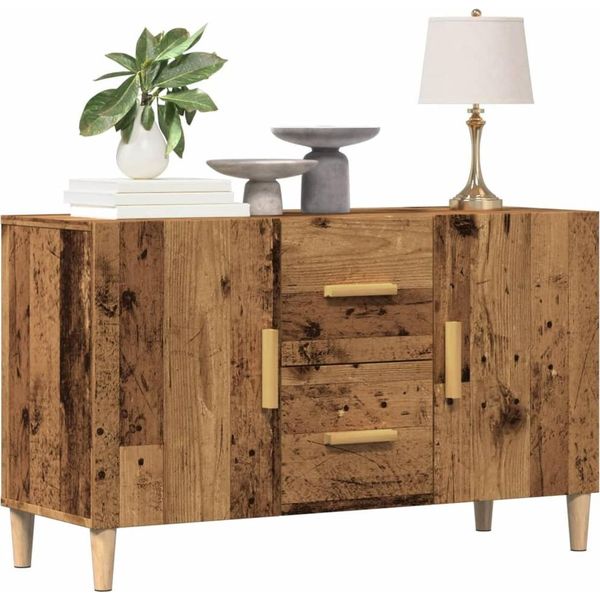 Vidaxl Credenza Effetto Legno Vecchio 100X36X60 Cm Materiale A Base Di Legno-image