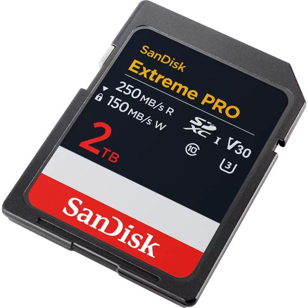 Sandisk Extreme Pro, 2 Tb, Sdxc, Classe 10, UHS-I, 250 Mb/S, 150 Mb/S-image