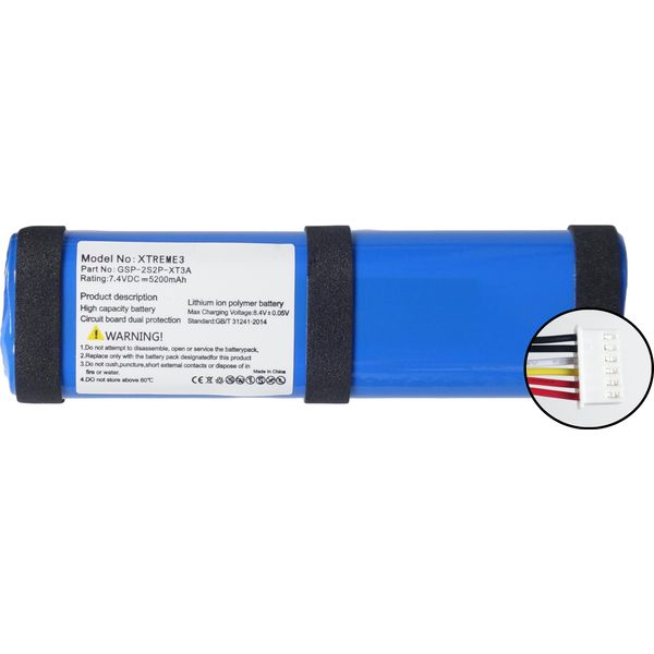 Batteria Di Ricambio Tradebit Compatibile Con Jbl Xtreme 3 - Li-Ion - 5200 Mah - 7,4V-image