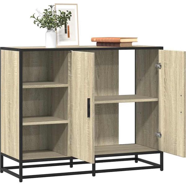 Maison Exclusive - Credenza Sonoma-Rovere 92X35X76 Cm Materiale Ligneo-image