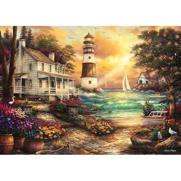 Grafika Puzzle Chuck Pinson - Cottage By The Sea - 500 Teile-image