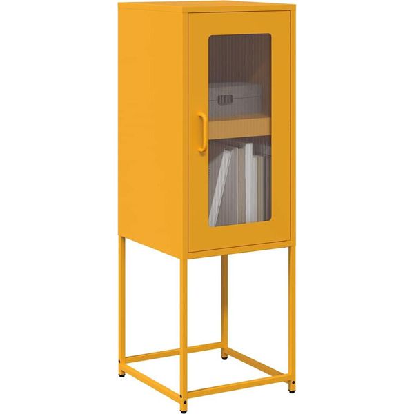 Vetrina Design Giallo Senape 36X39X107 Cm Acciaio Laminato A Freddo - Cassettiere 2025 Nuovo6108121 1Pacco-image
