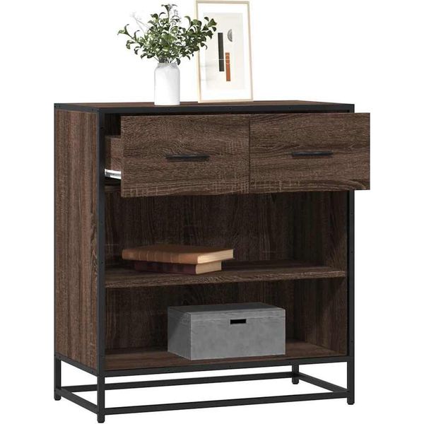 Maison Exclusive - Credenza Effetto Rovere Marrone 68X35X76 Cm Materiale Ligneo-image