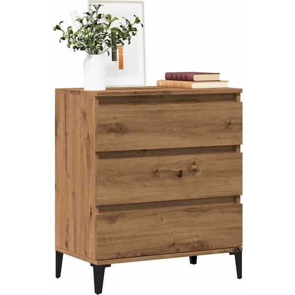 Maison Exclusive - Credenza Artisan In Rovere 60X35X70 Cm Materiale Ligneo-image