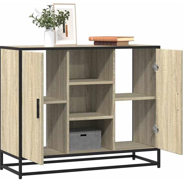 Maison Exclusive - Credenza Sonoma-Rovere 92X35X76 Cm Materiale Ligneo-image