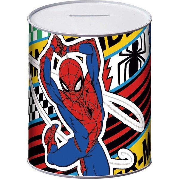 Marvel Metal M 10X10X12 Cm Spiderman Salvadanaio Multicolore Multicolore Taglia Unica-image