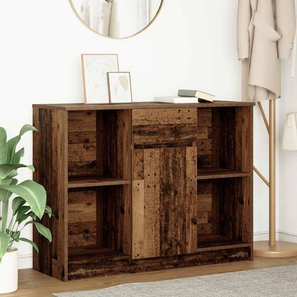 2025 Credenza Moderna Con Cassetto In Legno Vecchio 101X35X76Cm Materiale A Base Di Legno - Cassettiere,Design 1422474 1Pacco-image