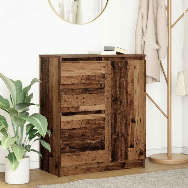 Maison Exclusive - Credenza Con Cassetti Effetto Legno Antico 71X35X84 Cm Materiale Ligneo-image