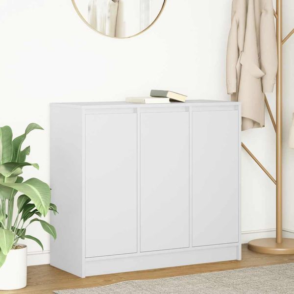 Maison Exclusive - Credenza Bianca 85X34X76 Cm Materiale Ligneo-image