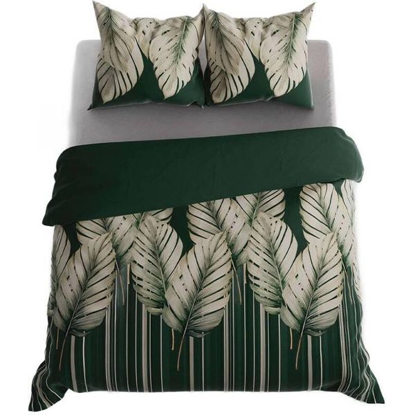 Biancheria Da Letto, Cotone Sateen, Alta Qualità 200X220 Foglie Di Tropicana-image