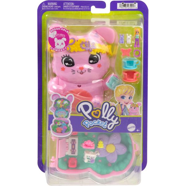 Mattel JFG56; JCR40 - Cofanetto Polly Pocket Tea Party Bunny - % Os; Vol %-image