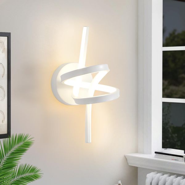 Zmh Lampada Da Parete A Led Lampada Da Parete Per Interni Per Scale Corridoio Soggiorno Camera Da Letto Bagno 7W Design Moderno Luci Da Parete Bianche Bianco Caldo 3000K-image