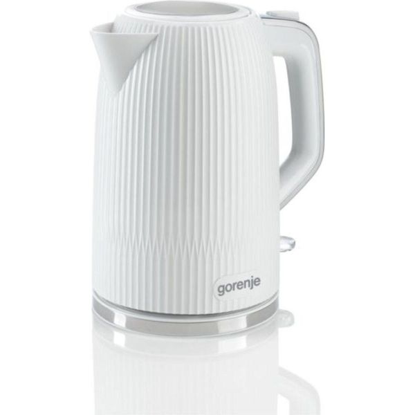 Gorenje Kettle | K17DPW | Electric | 2200 W | 1.7 L | Stainless Steel | 360° Rotational Base | White-image