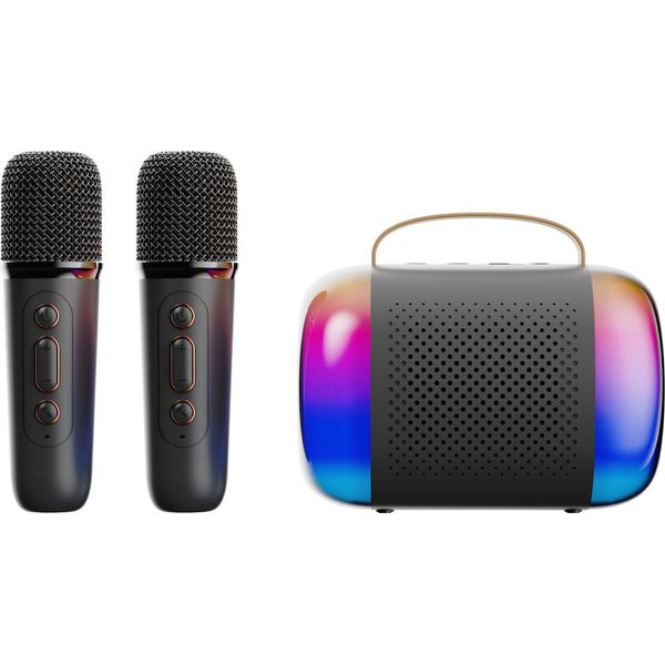 Inf Macchina Per Karaoke Y5 A Doppio Microfono Con Altoparlante Bluetooth-image