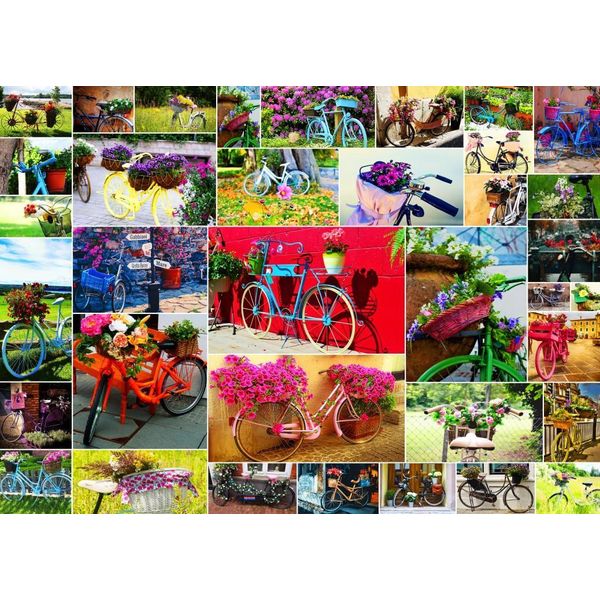 Grafika Puzzle Collage Biciclette 500 Pezzi Multicolore-image