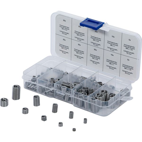 Assortimento Di Inserti Per Riparazione Filetti | Acciaio Inox | 150 Pz.-image