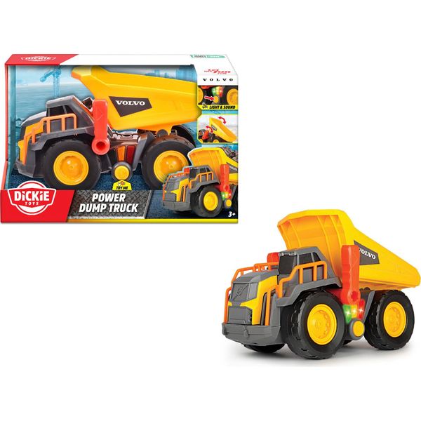 Dickie Veicolo Giocattolo Go Real / Costruzione Volvo Power Dump Truck Ribaltabile 203725013-image