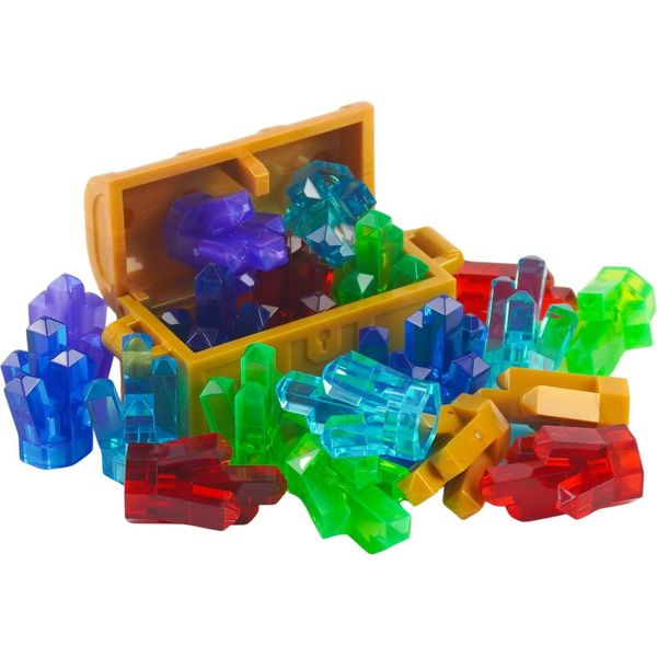 Lego® Tesoro Dei Gioielli 20 Cristalli Scintillanti E 1 Scrigno D'oro - Nuovo! Parti 22X - Ogni Mix Assemblato Singolarmente-image