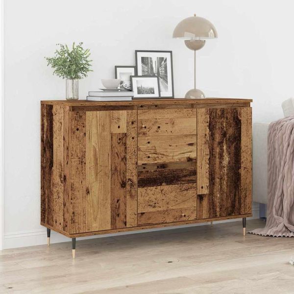 Vidaxl Credenza In Legno Recuperato 101,5 X 35 X 70 Cm Materiale A Base Di Legno-image