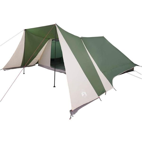 Vidaxl Tenda Familiare Con Tetto Verde E Beige 660 X 456 X 200 Cm-image