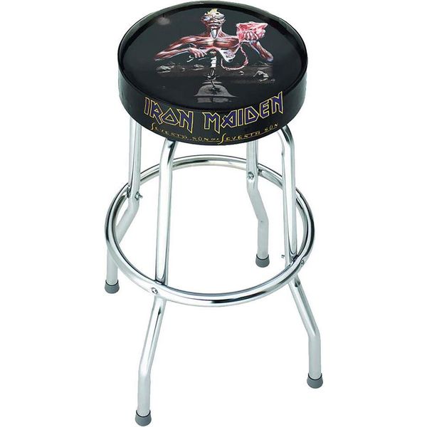 Iron Maiden - Sgabello Da Bar "Seventh Son"" RO13776 (Taglia Unica) (Nero/Cromo)"-image