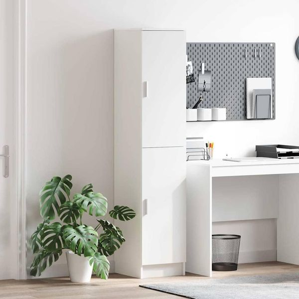 Maison Exclusive - Credenza Alta Bianca 35 X 39 X 168 Cm-image