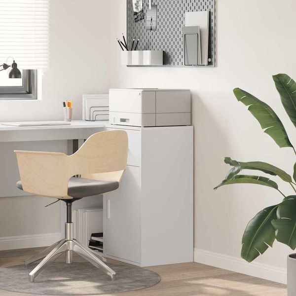 Vidaxl Credenza Con Cassetti Bianco 38 X 34,5 X 75 Cm Materiale A Base Di Legno-image