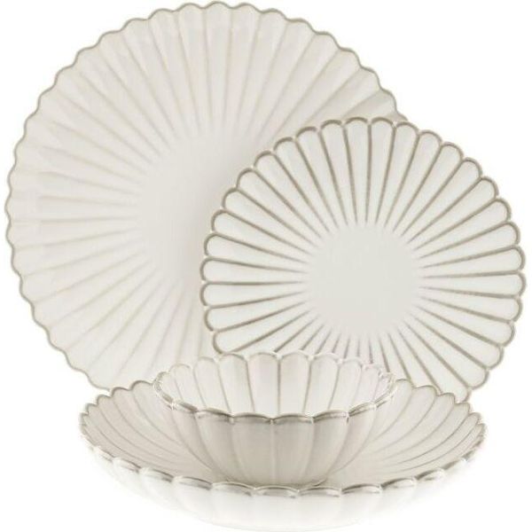 Set Di Stoviglie Bloomy - 24 Pezzi In Porcellana Di Alta Qualità Per 6 Persone-image