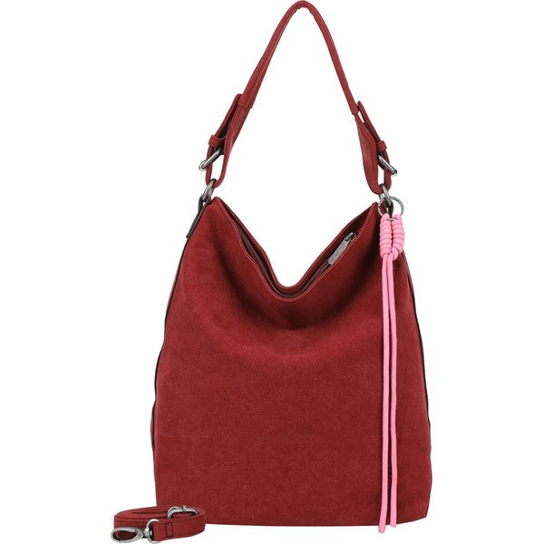 Fritzi Aus PreußEn Borsa A Tracolla Borsa A Tracolla Bitzi01 Suede Jacky Hobo Bag Ruby Red Bordeaux-image