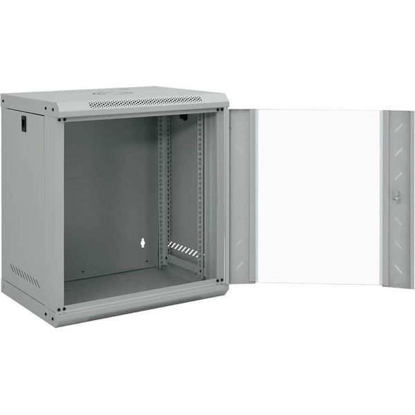 Vidaxl Armadio Di Rete Con Contenitore Grigio 53 X 45 X 60 Cm Acciaio-image