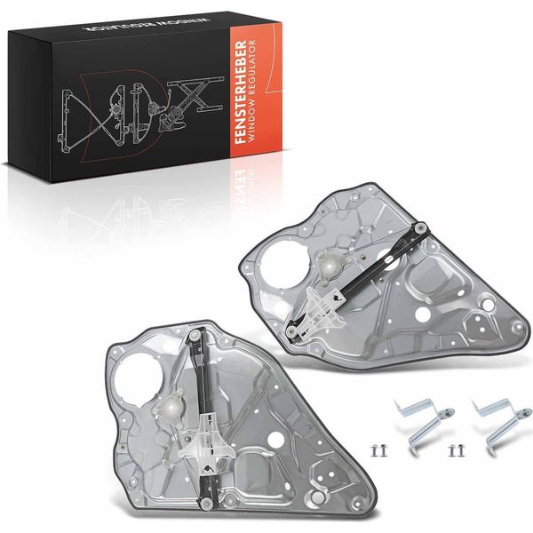 Frankberg 2X Regolatore Finestrino Posteriore Sinistro Destro Per Vw Polo Notchback 9A2 9A4 9A6 9N2-image
