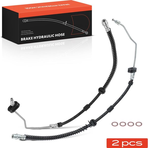 Frankberg 2X Tubo Freno Tubi Freno Anteriore Sinistro Destro Per Vw Touareg 7P Porsche Cayenne 92-image
