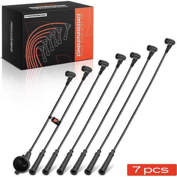 Frankberg 7X Set Cavo Di Accensione Per Bmw Serie 3 E21 E30 Serie 5 E12 E28 Serie 3 E36 E30-image