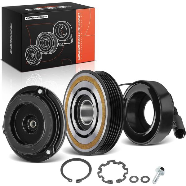 Frankberg 1X Compressore Aria Condizionata A Frizione Magnetica Per Bmw Serie 3 E36 Serie 5 E34 Serie 7 E32 Z3 E36-image