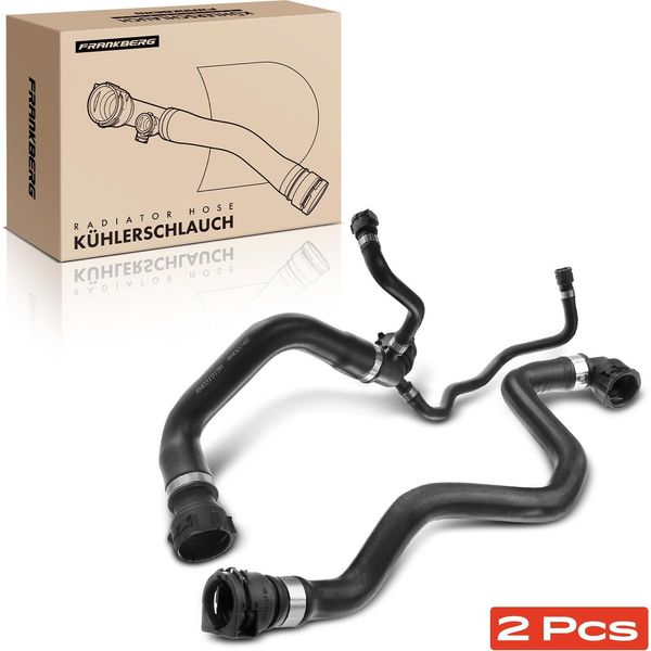 Frankberg 2X Tubo Radiatore Tubo Refrigerante Per Bmw X5 E53 2000-2003-image