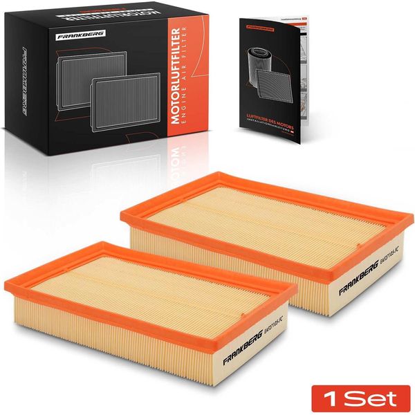 Elemento Filtrante Aria Frankberg 2X Per Ford Focus C-Max Focus Ii Mazda 3 Volvo C30 V50 S40 Ii-image