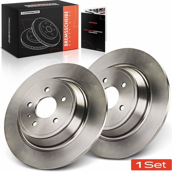 Frankberg 2X Dischi Freno Asse Posteriore Per Ford Kuga Ii Van Mondeo V Notchback DM2 Anno Dal 2013-image