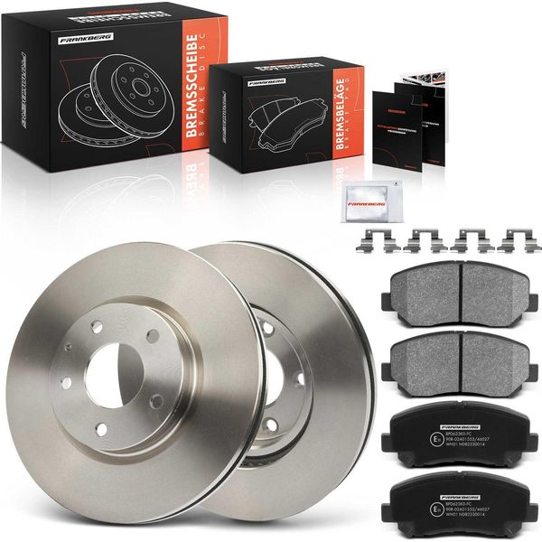 Frankberg 2X Dischi Freno 4X Pastiglie Freno Asse Anteriore Per Mazda CX-5 Gh Ke 2.0L 2.2L 2.5L 2011-2017-image