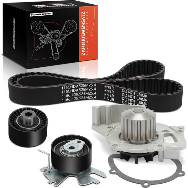 Frankberg 1X Set Di Cinghie Di Distribuzione Cinghia Di Distribuzione Pompa Dell'acqua Per Ford Focus C-Max Focus Galaxy Mondeo-image
