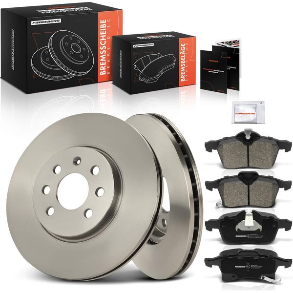 Frankberg 2X Dischi Freno 4X Pastiglie Freno Asse Anteriore Per Opel Astra H Caravan Gtc Twintop Klasseic-image
