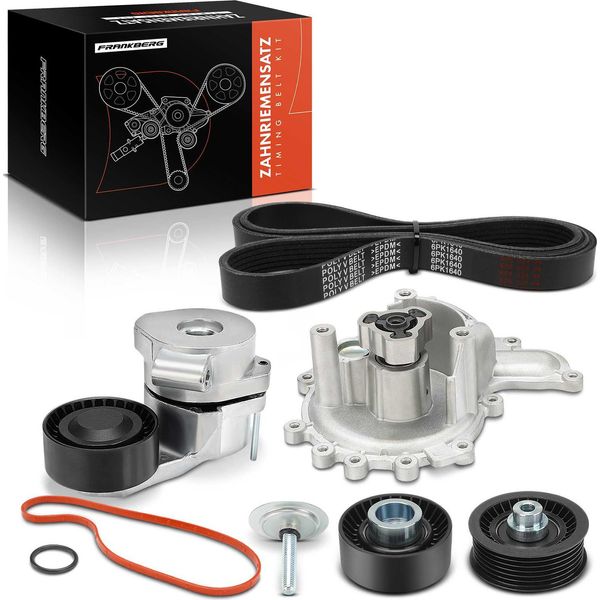 Frankberg 1X Set Di Cinghie A V Pompa Dell'acqua Per Ford Transit Fb Fc Fd Fs Fz Ff Fm Fn Fa-image