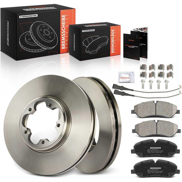 Frankberg 2X Dischi Freno 4X Pastiglie Freno Asse Anteriore Per Ford Tourneo Custom V362 Transit Custom V362 Transit V363-image