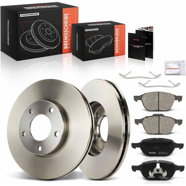Frankberg 2X Dischi Freno 4X Pastiglie Freno Asse Anteriore Per Mazda 3 Bk Bl Bk Bl 5 CR19 Cw-image