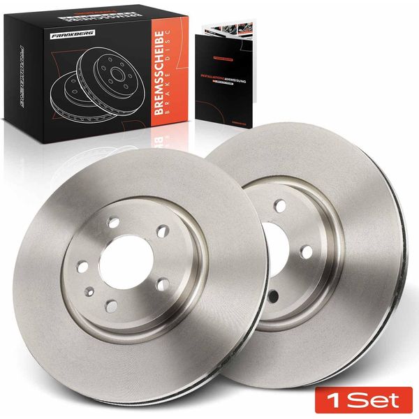 Frankberg 2X Dischi Freno Asse Anteriore Per Audi A4 Allroad Avant A5 Cabriolet Sportback A6 A7 Q5 2008-2018-image