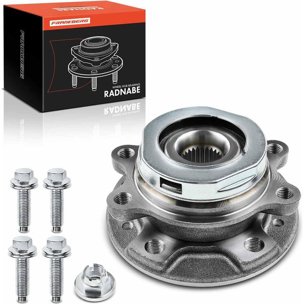 Frankberg 1X Mozzo Ruota Set Di Cuscinetti Asse Anteriore Entrambi I Lati Per Renault Laguna Coupe Iii Grandtour Latitude-image