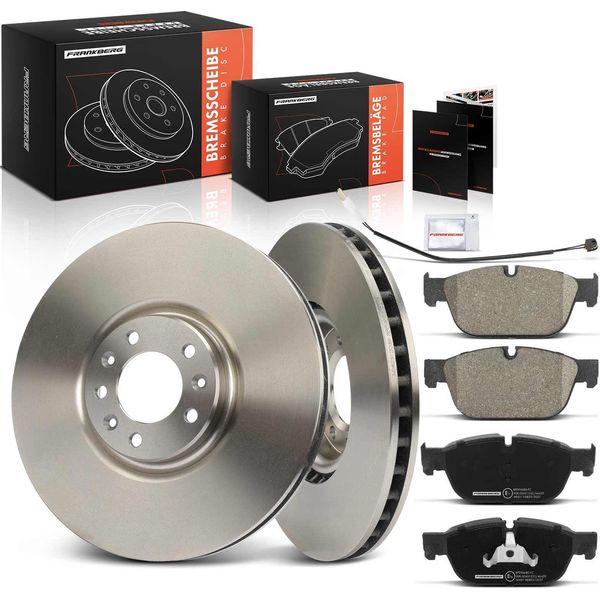 Frankberg 2X Dischi Freno 4X Pastiglie Freno Asse Anteriore Per CitroëN C5 Iii C5 Iii Break C6 Peugeot 508 I 508 Sw I-image
