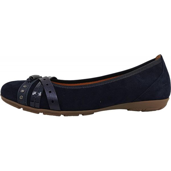 Gabor Scarpe Da Donna Ballerine Blu Casual, Dimensione Scarpe: Eur 41.5 | Uk 7.5-image