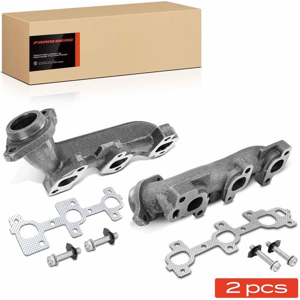 Frankberg 2X Collettore Di Scarico Collettore Di Scarico Sinistro Destro Per Jeep Cherokee Kj Kk Wh Wk Commander Xh Xk Dodge Nitro-image