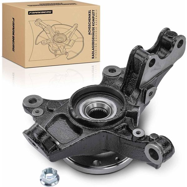 Frankberg 1X Scatola Cuscinetto Ruota Snodo Sterzo Completo Asse Anteriore Destro Per CitroëN C4 Peugeot 308 Ii-image